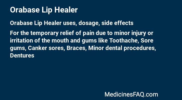 Orabase Lip Healer