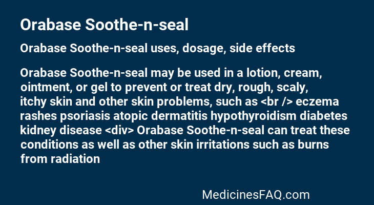 Orabase Soothe-n-seal