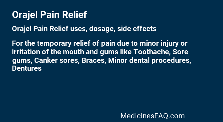 Orajel Pain Relief
