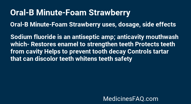 Oral-B Minute-Foam Strawberry