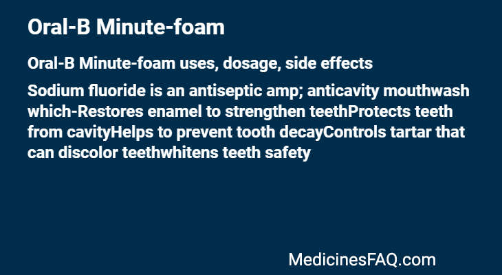 Oral-B Minute-foam