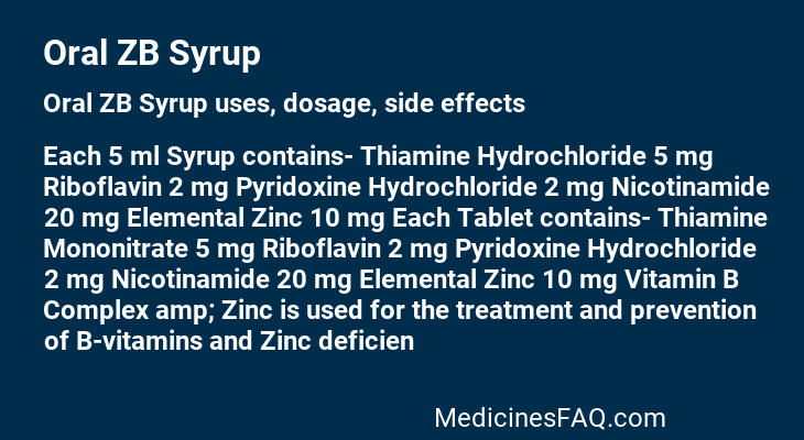 Oral ZB Syrup