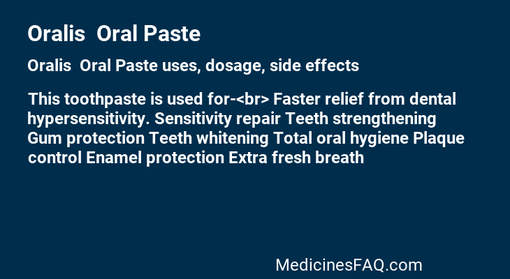 Oralis  Oral Paste