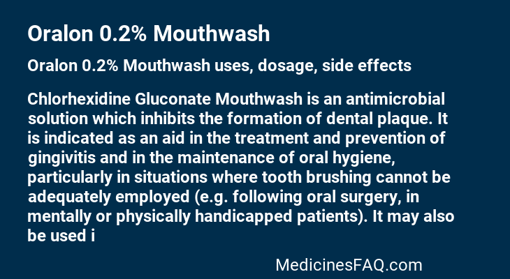 Oralon 0.2% Mouthwash