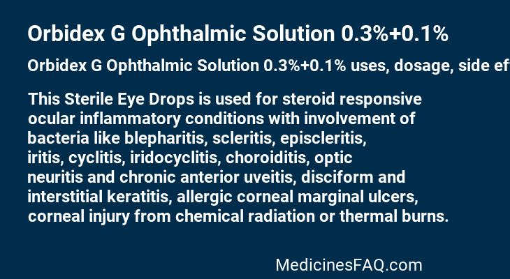 Orbidex G Ophthalmic Solution 0.3%+0.1%