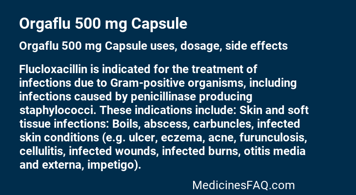 Orgaflu 500 mg Capsule