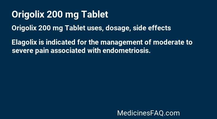 Origolix 200 mg Tablet