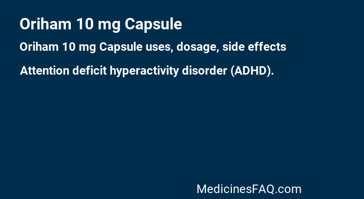 Oriham 10 mg Capsule