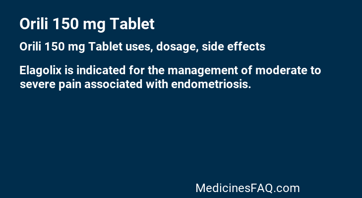 Orili 150 mg Tablet