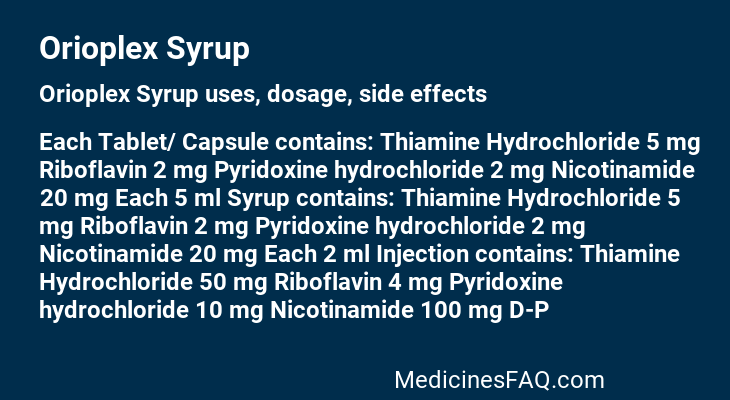 Orioplex Syrup