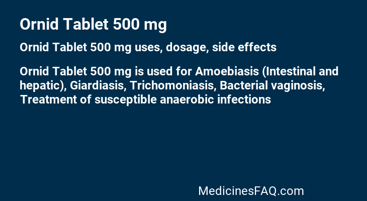 Ornid Tablet 500 mg