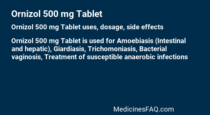 Ornizol 500 mg Tablet