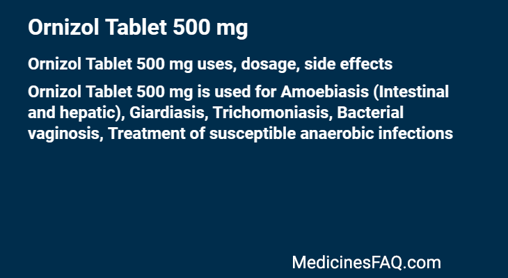 Ornizol Tablet 500 mg