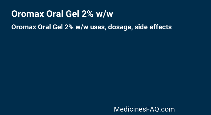 Oromax Oral Gel 2% w/w