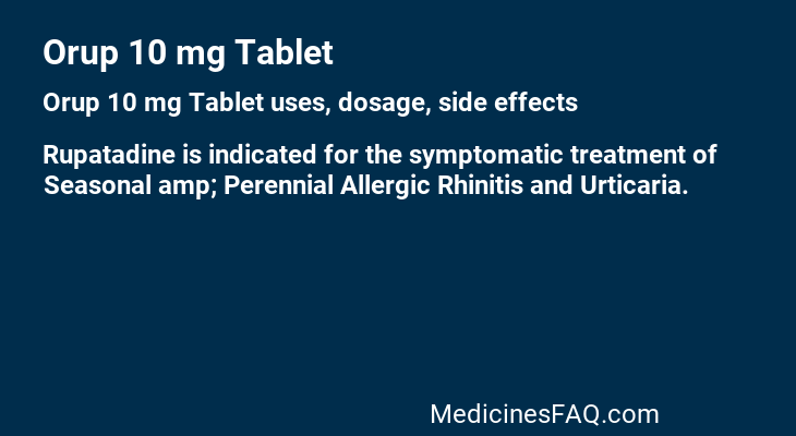 Orup 10 mg Tablet