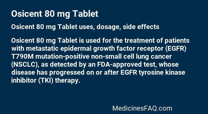 Osicent 80 mg Tablet