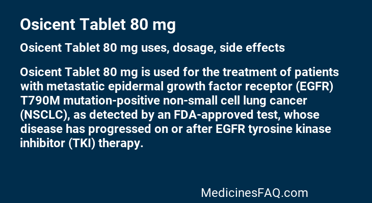 Osicent Tablet 80 mg