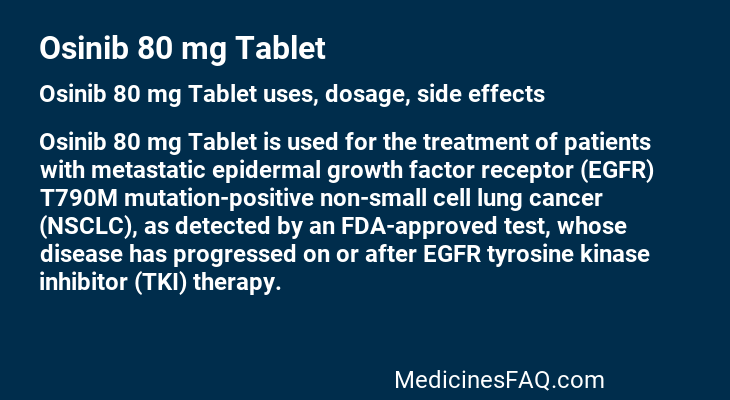 Osinib 80 mg Tablet