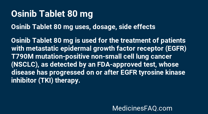 Osinib Tablet 80 mg