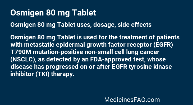 Osmigen 80 mg Tablet