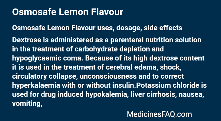Osmosafe Lemon Flavour