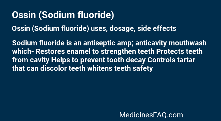 Ossin (Sodium fluoride)