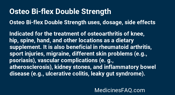 Osteo Bi-flex Double Strength