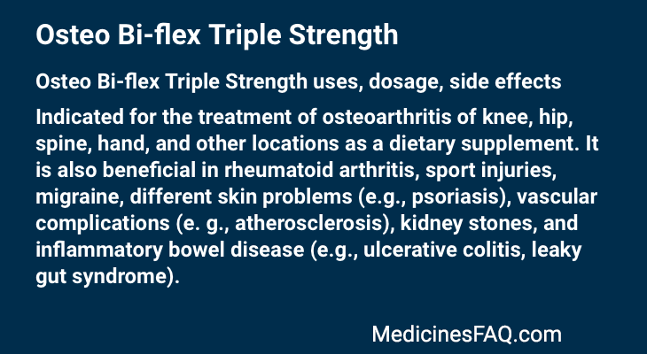 Osteo Bi-flex Triple Strength