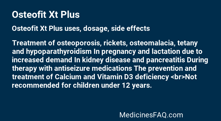 Osteofit Xt Plus
