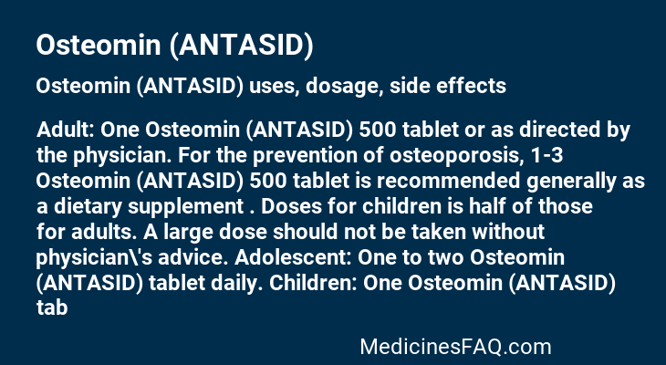 Osteomin (ANTASID)