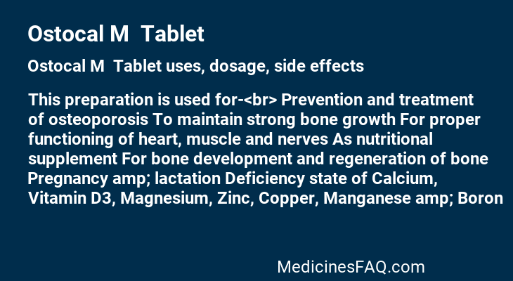 Ostocal M  Tablet