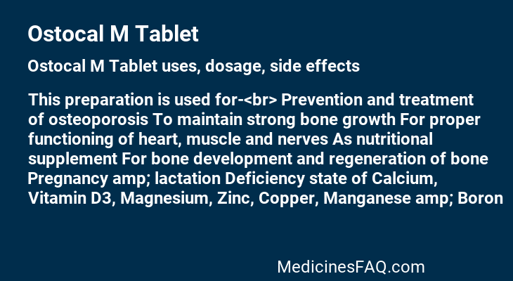 Ostocal M Tablet