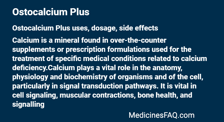 Ostocalcium Plus