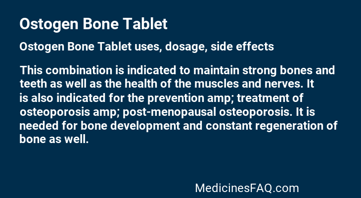 Ostogen Bone Tablet