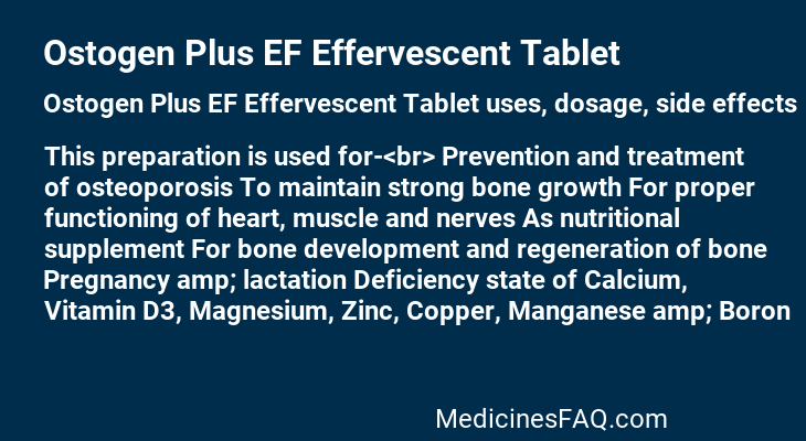 Ostogen Plus EF Effervescent Tablet