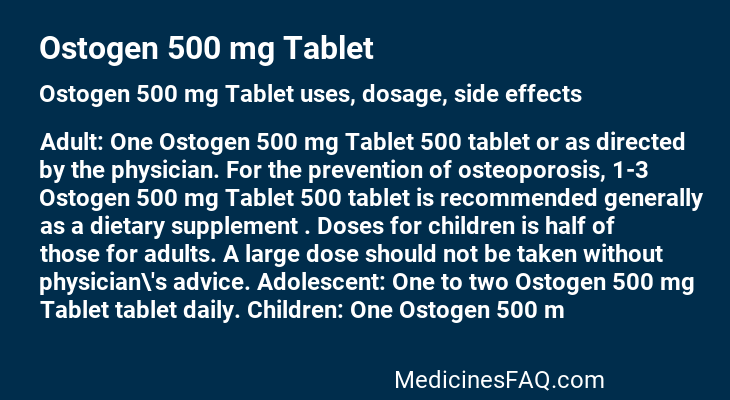 Ostogen 500 mg Tablet