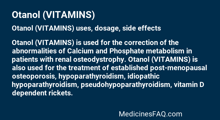 Otanol (VITAMINS)