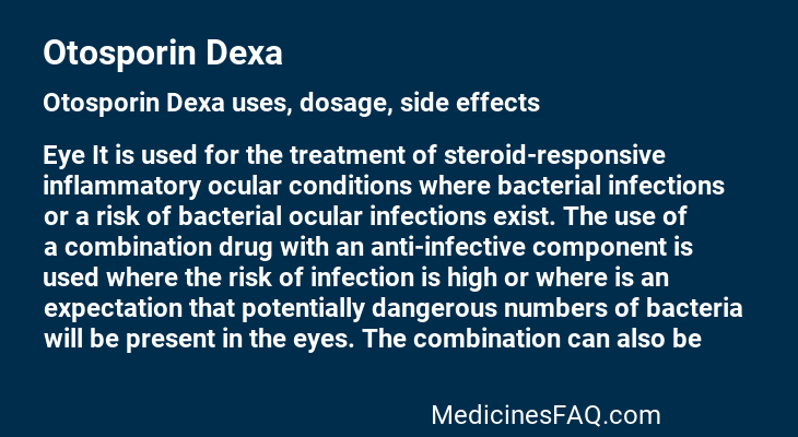 Otosporin Dexa