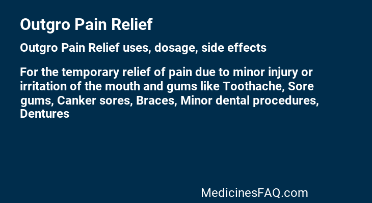 Outgro Pain Relief