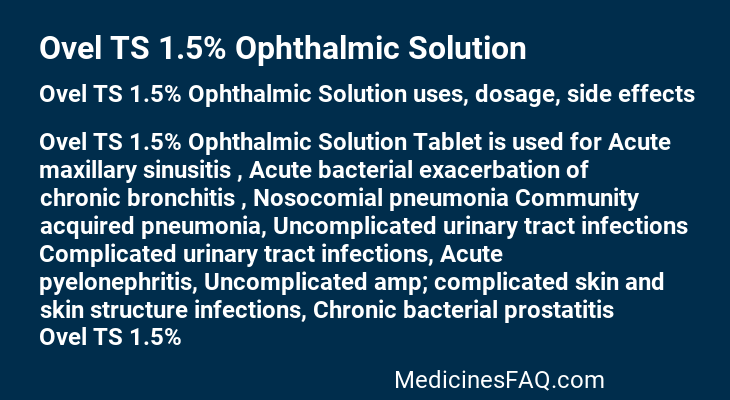 Ovel TS 1.5% Ophthalmic Solution