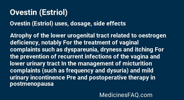 Ovestin (Estriol)