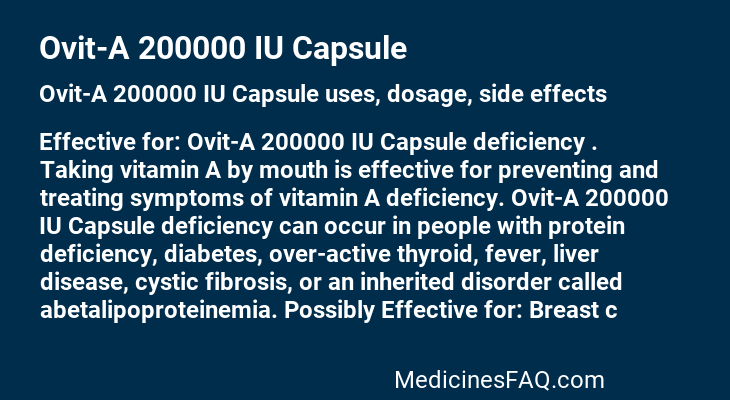 Ovit-A 200000 IU Capsule