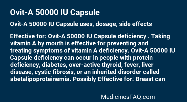 Ovit-A 50000 IU Capsule