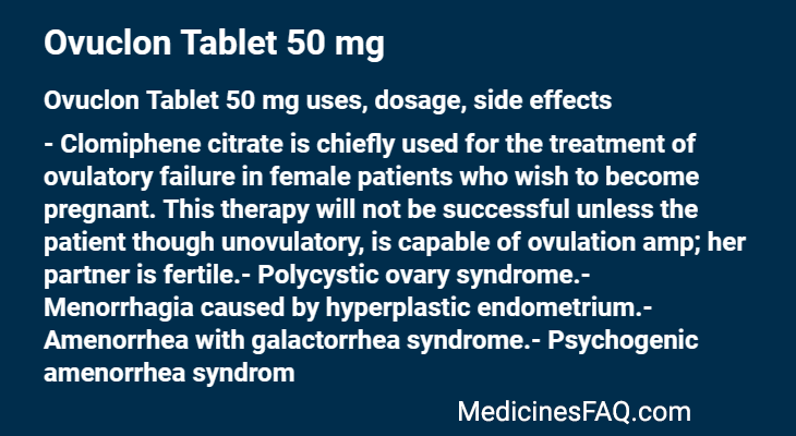 Ovuclon Tablet 50 mg