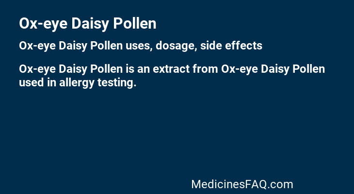 Ox-eye Daisy Pollen