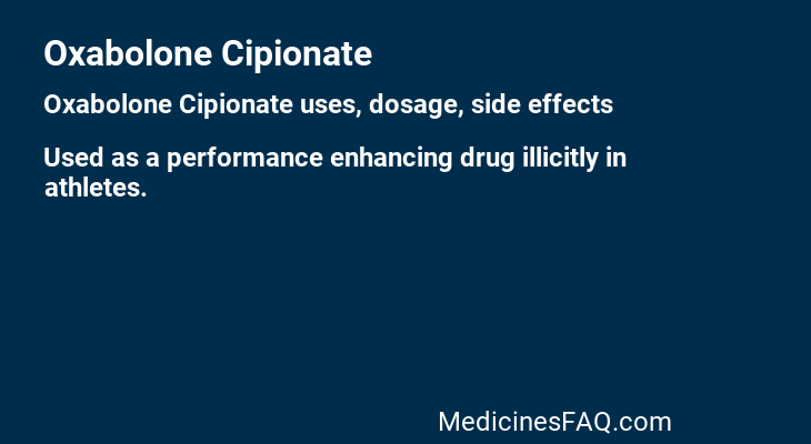 Oxabolone Cipionate