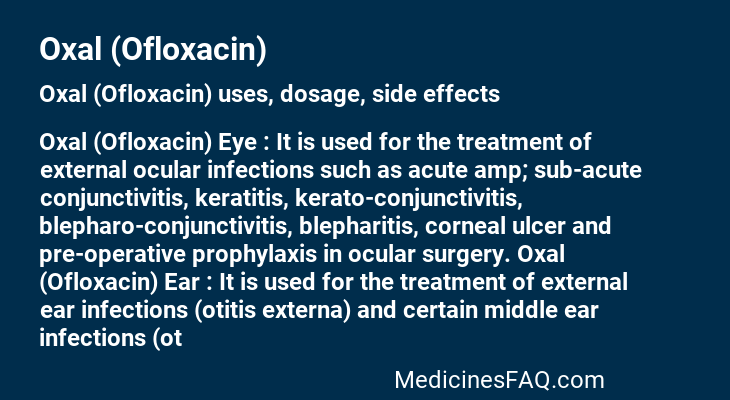 Oxal (Ofloxacin)