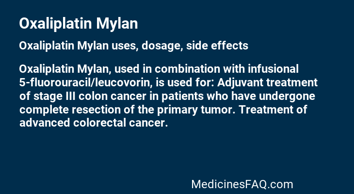 Oxaliplatin Mylan