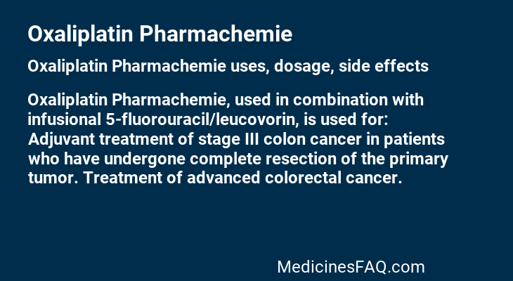 Oxaliplatin Pharmachemie