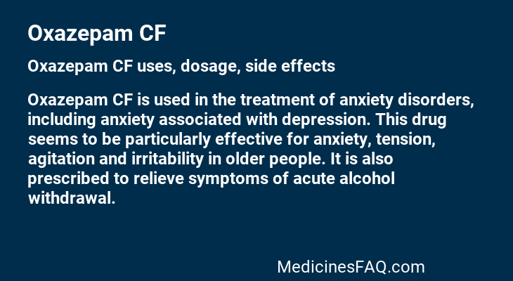 Oxazepam CF